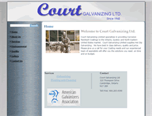 Tablet Screenshot of courtgalvanizingltd.com